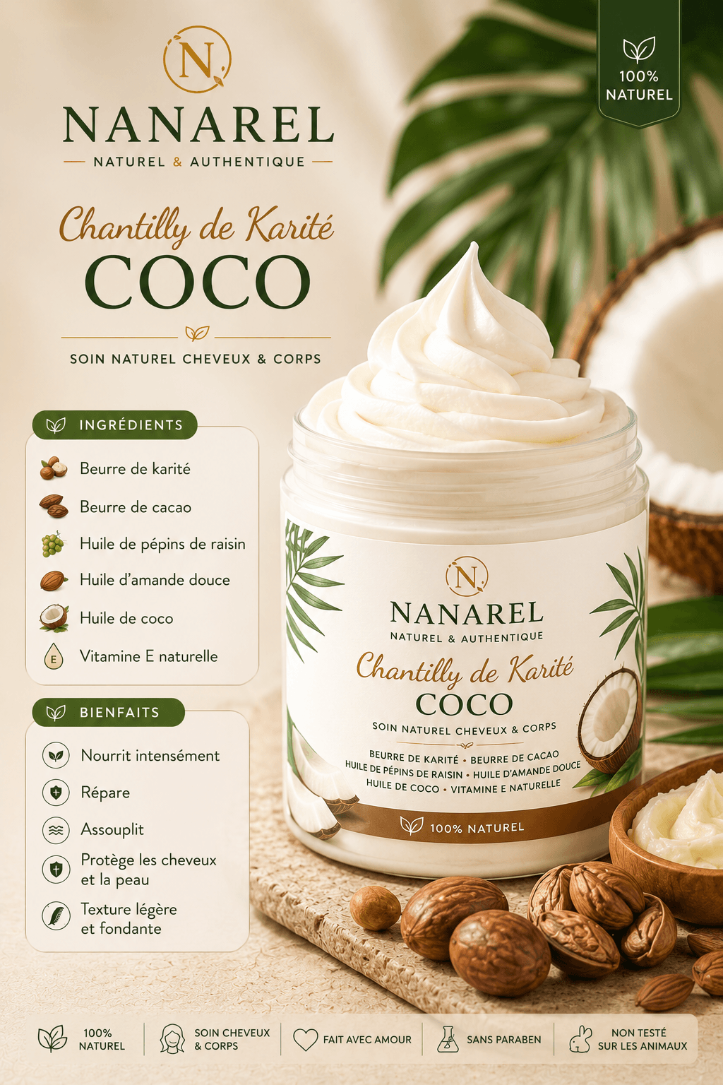 Chantilly de Karité Coco