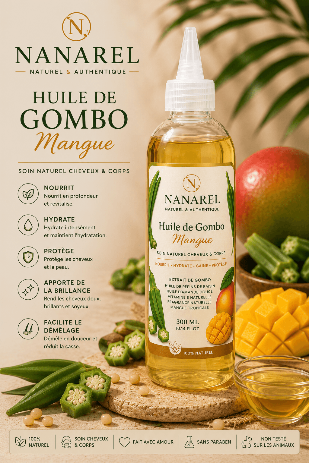 Huile de Gombo Mangue